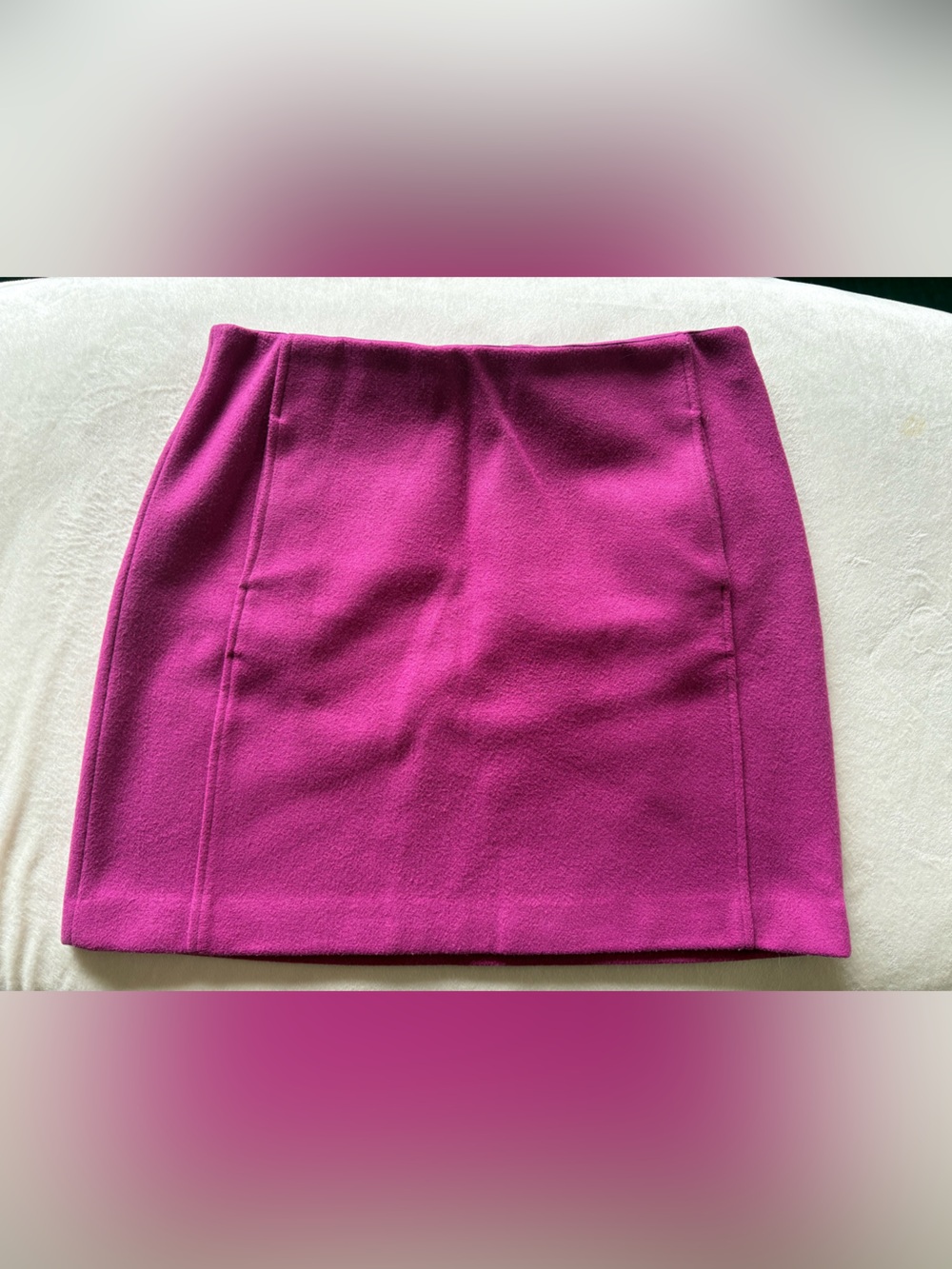 Vero Moda Magenta Wool Like Mini Skirt